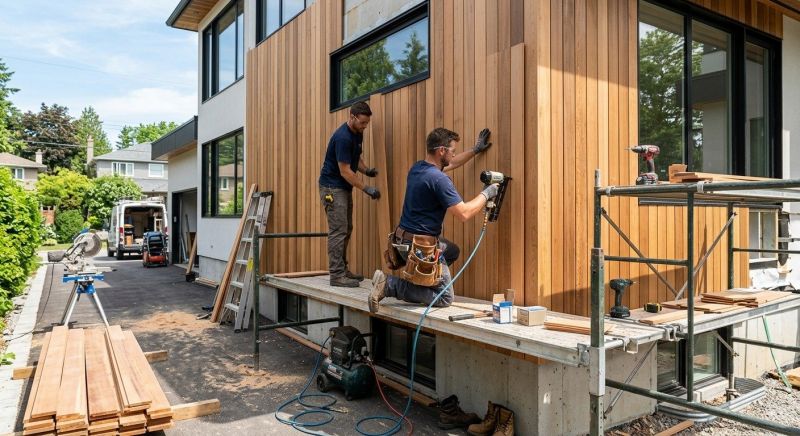 Wood Cladding Installation in Fairfield County, CT