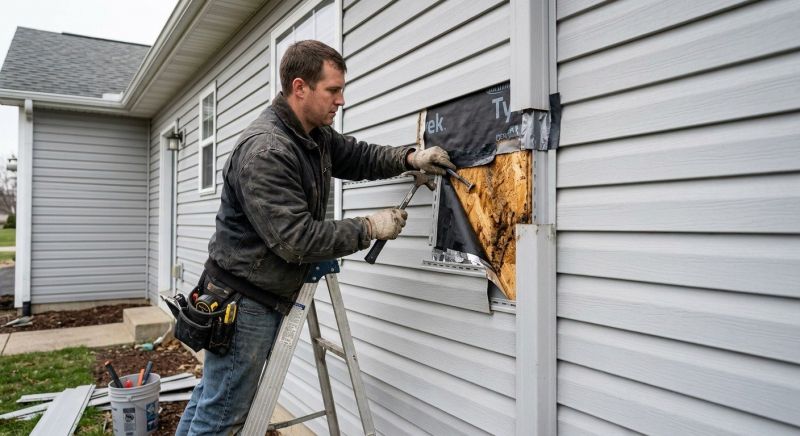 Handyman Siding Repair Service